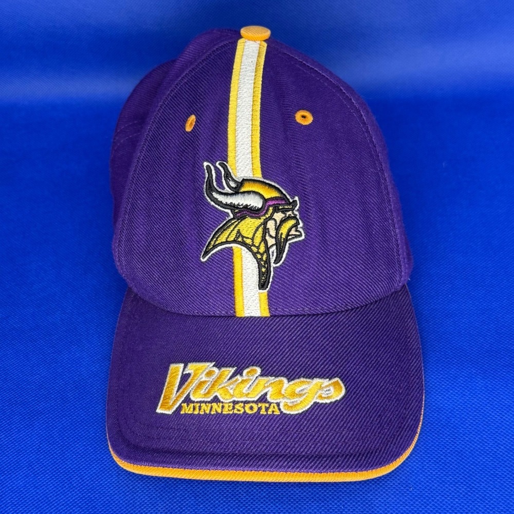 Vintage Minnesota Vikings NFL Hat Twins Enterprise Purple Gold Adjustable Cap